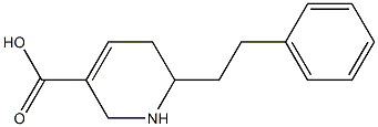 1,2,5,6-Tetrahydro-6-(2-phenylethyl)pyridine-3-carboxylic acid 结构式