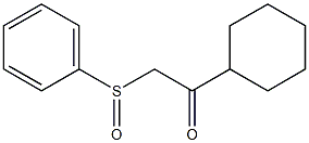 1-Cyclohexyl-2-(phenylsulfinyl)ethanone 结构式