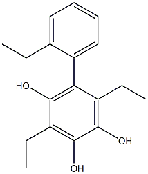 3,6-Diethyl-5-(2-ethylphenyl)benzene-1,2,4-triol 结构式