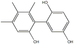 4',5',6'-Trimethyl-1,1'-biphenyl-2,2',5-triol 结构式