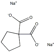 1,1-Cyclopentanedicarboxylic acid disodium salt 结构式