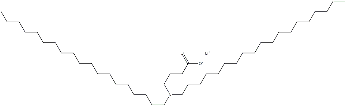 4-(Dinonadecylamino)butyric acid lithium salt 结构式