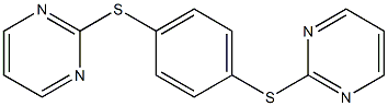 2,2'-[1,4-Phenylenebis(thio)]bispyrimidine 结构式