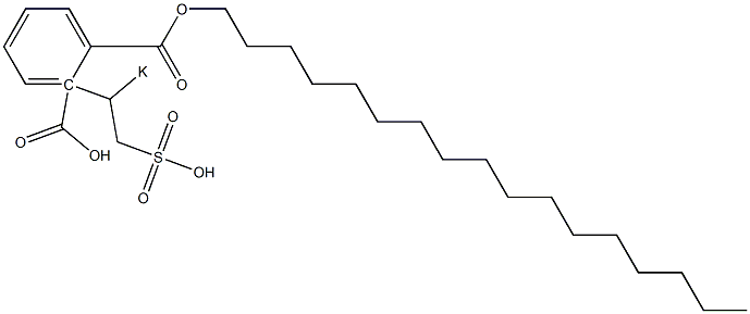 Phthalic acid 1-heptadecyl 2-(1-potassiosulfoethyl) ester 结构式