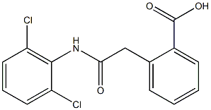2-[2-[2,6-Dichloroanilino]-2-oxoethyl]benzoic acid 结构式