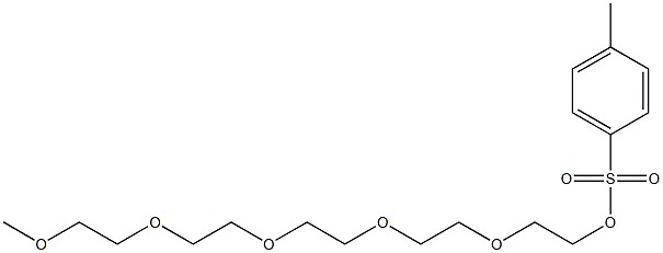 4-Methylbenzenesulfonic acid 14-methoxy-3,6,9,12-tetraoxatetradecan-1-yl ester 结构式