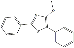 4-Methoxy-2,5-diphenylthiazole 结构式