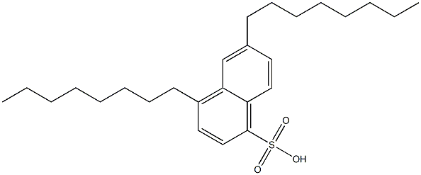 4,6-Dioctyl-1-naphthalenesulfonic acid 结构式