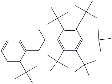 2-(Penta-tert-butylphenyl)-1-(2-tert-butylphenyl)propane 结构式