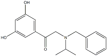 1-(3,5-Dihydroxyphenyl)-2-[(1-methylethyl)(phenylmethyl)amino]ethanone 结构式