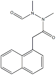 N,N'-Dimethyl-N'-formyl-2-(1-naphtyl)acetic acid hydrazide 结构式