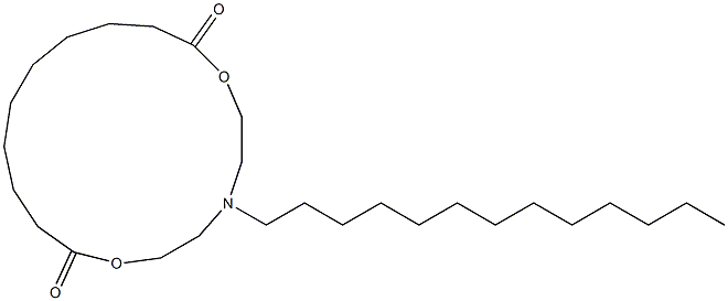5-Tridecyl-5-aza-2,8-dioxacyploheptadecane-1,9-dione 结构式