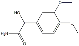 (-)-3,4-Dimethoxy-D-mandelamide 结构式