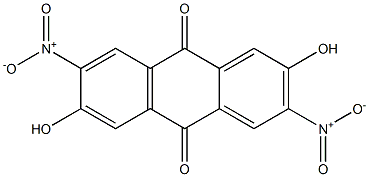 2,6-Dihydroxy-3,7-dinitroanthraquinone 结构式