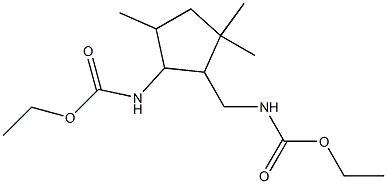 [[2-(Ethoxycarbonylamino)-3,5,5-trimethylcyclopentan-1-yl]methyl]carbamic acid ethyl ester 结构式