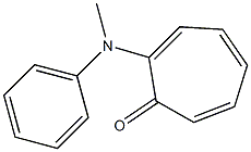 2-[Methyl(phenyl)amino]-2,4,6-cycloheptatrien-1-one 结构式