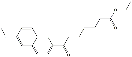 7-Oxo-7-[6-methoxy-2-naphtyl]heptanoic acid ethyl ester 结构式
