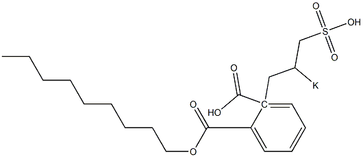 Phthalic acid 1-nonyl 2-(2-potassiosulfopropyl) ester 结构式