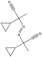 2,2'-Azobis(2-cyclopropylpropionitrile) 结构式