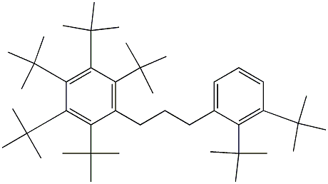 1-(Penta-tert-butylphenyl)-3-(2,3-di-tert-butylphenyl)propane 结构式