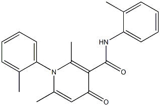 1,4-Dihydro-N,1-di(o-tolyl)-4-oxo-2,6-dimethylnicotinamide 结构式