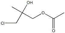 Acetic acid 3-chloro-2-hydroxy-2-methylpropyl ester 结构式