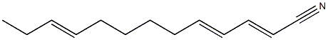 2,4,10-Tridecatrienenitrile 结构式