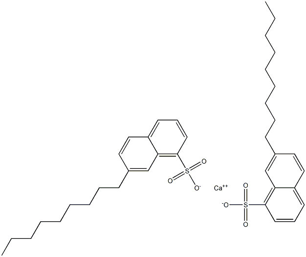 Bis(7-nonyl-1-naphthalenesulfonic acid)calcium salt 结构式