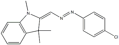 2-(4-Chlorophenylazomethylene)-1,3,3-trimethylindoline 结构式