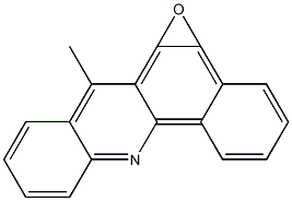 5,6-Epoxy-7-methylbenz[c]acridine 结构式