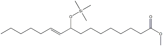 9-(Trimethylsiloxy)-10-hexadecenoic acid methyl ester 结构式