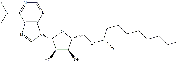 N,N-Dimethyl-5'-O-nonanoyladenosine 结构式