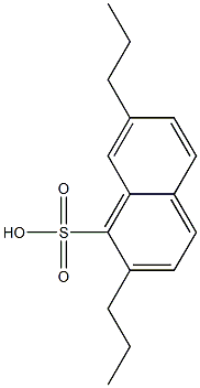 2,7-Dipropyl-1-naphthalenesulfonic acid 结构式