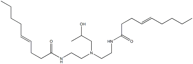 N,N'-[2-Hydroxypropyliminobis(2,1-ethanediyl)]bis(4-nonenamide) 结构式