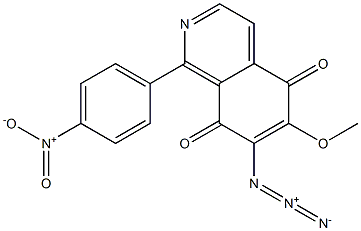 7-Azido-6-methoxy-1-(4-nitrophenyl)isoquinoline-5,8-dione 结构式
