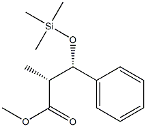 (2R,3S)-2-Methyl-3-trimethylsiloxy-3-phenylpropanoic acid methyl ester 结构式