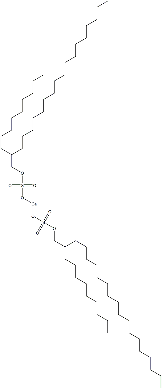 Bis(2-nonylnonadecyloxysulfonyloxy)calcium 结构式