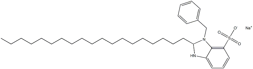 1-Benzyl-2,3-dihydro-2-nonadecyl-1H-benzimidazole-7-sulfonic acid sodium salt 结构式