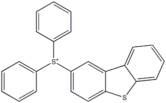 Diphenyl(dibenzothiophen-2-yl)sulfonium 结构式