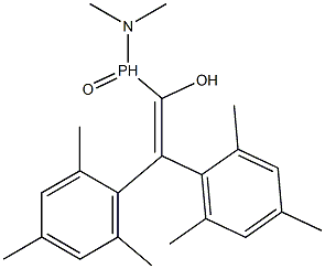 2,2-Dimesityl-1-[(dimethylamino)phosphinyl]ethen-1-ol 结构式