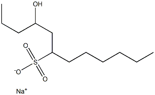 4-Hydroxydodecane-6-sulfonic acid sodium salt 结构式