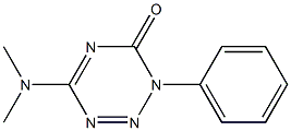 4-Dimethylamino-1-phenyl-1,2,3,5-tetrazin-6(1H)-one 结构式