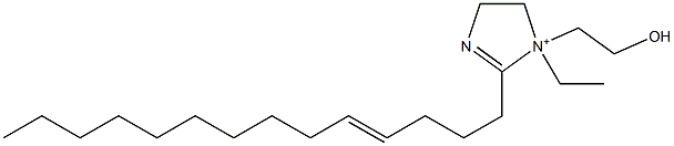 1-Ethyl-1-(2-hydroxyethyl)-2-(4-tetradecenyl)-2-imidazoline-1-ium 结构式