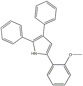 2,3-Diphenyl-5-(2-methoxyphenyl)-1H-pyrrole 结构式