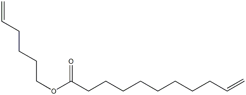 5-Hexenyl 10-undecenoate 结构式