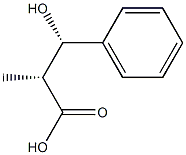 (2R,3S)-2-Methyl-3-hydroxy-3-phenylpropionic acid 结构式