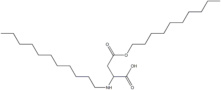 2-Undecylamino-3-(decyloxycarbonyl)propionic acid 结构式