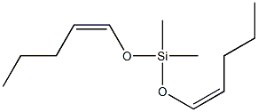 Dimethylbis[(Z)-1-pentenyloxy]silane 结构式