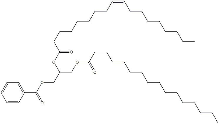 Glycerin 1-palmitate 2-oleate 3-benzoate 结构式