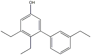 4,5-Diethyl-3-(3-ethylphenyl)phenol 结构式